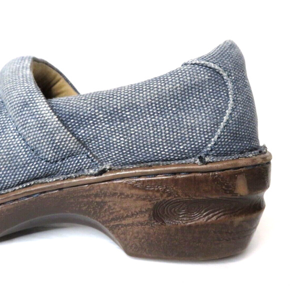 Born Concept BOC Womens Denim Clog Comfort Blue Slip On Shoes C13054 - Size 11 - Picture 7 of 10